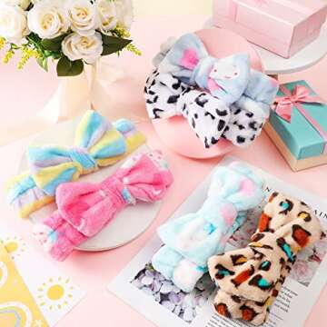 Yinder 12 Packs Sleep Eye Mask for Girls Sleepover, Unicorn Eye Mask Rainbow Animal Kids Sleep Cover Shade Funny Bow Headbands Elastic Hair Band for Women Overnight Sleepover Party Supplies