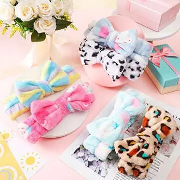 Yinder 12 Packs Sleep Eye Mask for Girls Sleepover, Unicorn Eye Mask Rainbow Animal Kids Sleep Cover Shade Funny Bow Headbands Elastic Hair Band for Women Overnight Sleepover Party Supplies