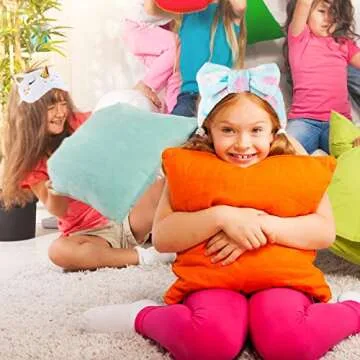 Yinder 12 Packs Sleep Eye Mask for Girls Sleepover, Unicorn Eye Mask Rainbow Animal Kids Sleep Cover Shade Funny Bow Headbands Elastic Hair Band for Women Overnight Sleepover Party Supplies