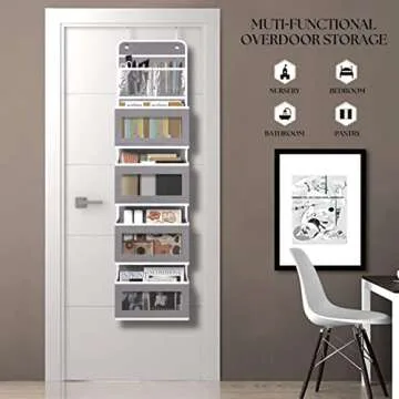 Over Door Organizer with 4 Pockets for Easy Storage