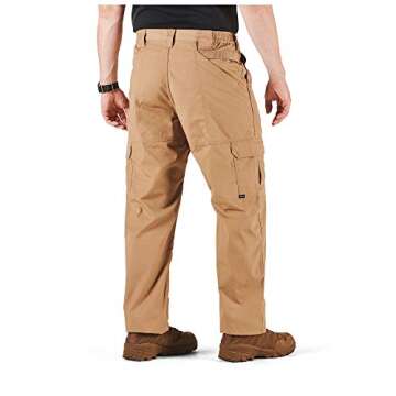 5.11 Tactical Men's Taclite Pro Lightweight Performance Pants, Cargo Pockets, Action Waistband, Coyote, 34W x 32L, Style 74273