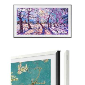 Samsung The Frame 75” TV Art Mode QLED 4K Custom Bezels