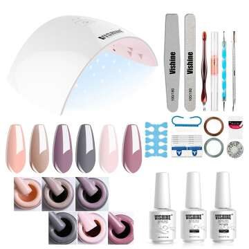 Complete Gel Nail Polish Kit for Salon-Quality Nails at Home