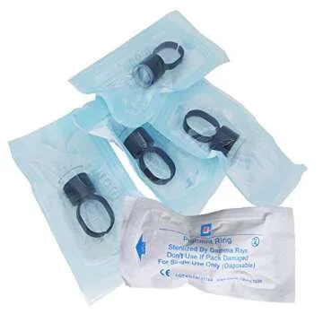 CHOOSE-IT 50pcs Microblading Supplies Pigment Glue Ink Caps With Sponge Ink Cups Caps Permanent Makeup Tattoo Ink Eyelash Extensions Holder