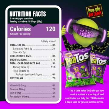 PeaTos® - the Craveworthy upgrade to America's favorite snacks - PeaTos Crunchy Onion Rings in Snack Sized 0.6 oz. Bags (15 pack) full of “JUNK FOOD” flavor and fun WITHOUT THE JUNK. PeaTos are Pea-Based, Plant-Based, Vegan, Gluten-Free, and Non-GMO.