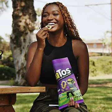 PeaTos Crunchy Onion Rings - Guilt-free Snack Treats