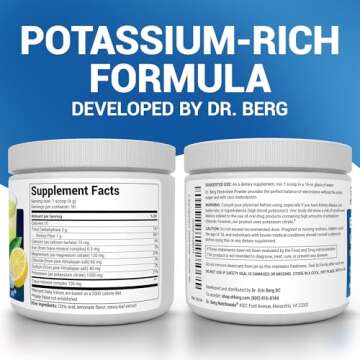 Dr. Berg Zero Sugar Hydration Keto Electrolyte Powder - Enhanced w/ 1000 mg of Potassium & Real Pink...