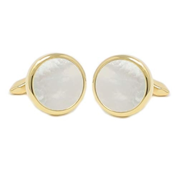 Elegant MENDEPOT Mother Of Pearl Cufflinks for Men
