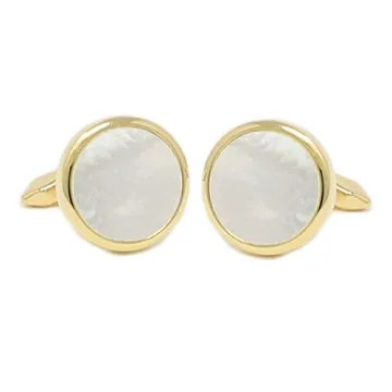 Elegant MENDEPOT Mother Of Pearl Cufflinks for Men