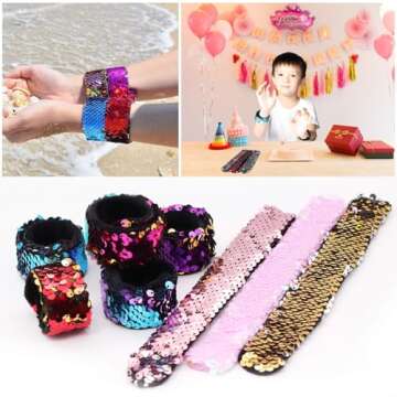 Childom Slap Bracelets - Colorful Reversible Fun for Kids