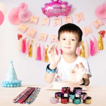 Childom Slap Bracelets - Colorful Reversible Fun for Kids