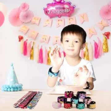 Childom Slap Bracelets - Colorful Reversible Fun for Kids