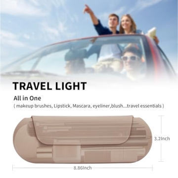 AGIKET Silicone Makeup Brush Holder Travel Case Magnetic Closure