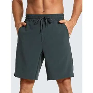 Shop CRZ YOGA Men's 9'' Running Shorts - Ultralight & Durable