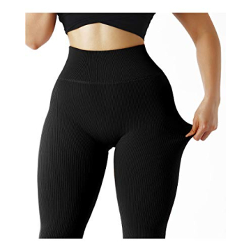 Comfortable and Stylish Ribbed Workout Leggings for Women