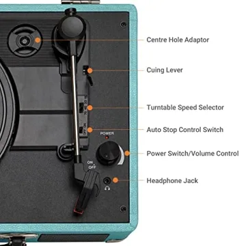 Affordable ByronStatics Vinyl Record Player for Music Lovers