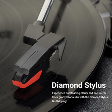 Affordable ByronStatics Vinyl Record Player for Music Lovers