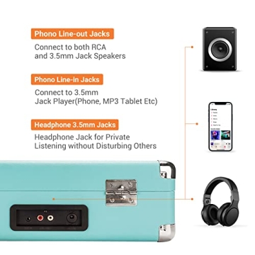 Affordable ByronStatics Vinyl Record Player for Music Lovers