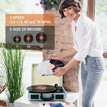 Affordable ByronStatics Vinyl Record Player for Music Lovers
