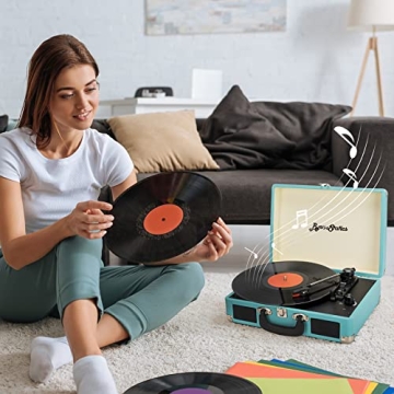 Affordable ByronStatics Vinyl Record Player for Music Lovers