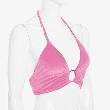 Chic Women Halter Backless Crop Top - Comfortable & Stylish