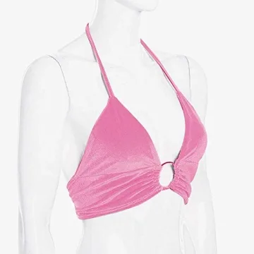 Chic Women Halter Backless Crop Top - Comfortable & Stylish