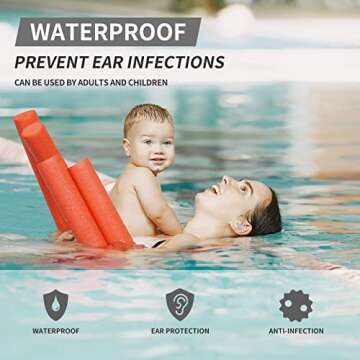 LYSIAN Silicone Moldable Sleep Earplugs Noise Reduction 27dB SNR, 5 Pairs - Noice Cancelling Ear Plugs for Swimming, Sleeping, Snoring (Transparent Color)