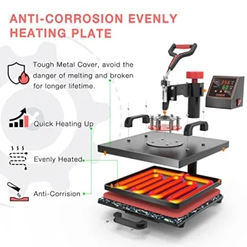OIIEE 5-in-1 Heat Press - Versatile Heat Transfer Machine