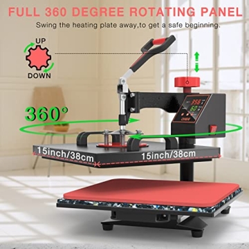 OIIEE 5-in-1 Heat Press - Versatile Heat Transfer Machine