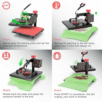 OIIEE 5-in-1 Heat Press - Versatile Heat Transfer Machine