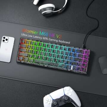 Womier M68 HE V2 60% Hall Effect Gaming Keyboard