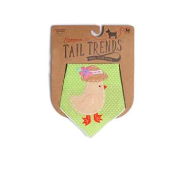 Easter Dog Bandanas with Chick Design | Durable Cotton for Medium to Large Dogs