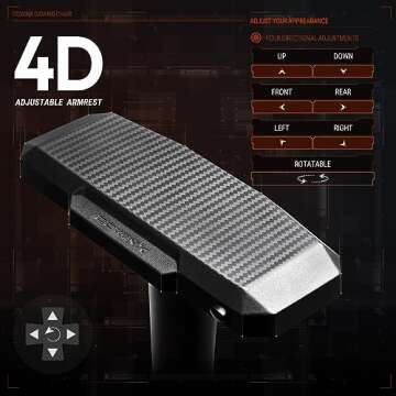 Dowinx Gaming Chair High Back Computer Chair with Footrest, Breathable Quilted PU Leather Gamer Chair with Customized 4D Armrests, Ergonomic Game Chair with Massage(Brown)