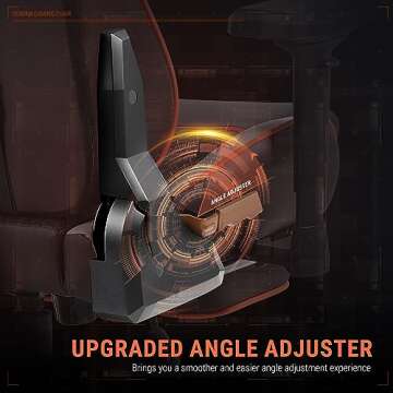 Dowinx Gaming Chair High Back Computer Chair with Footrest, Breathable Quilted PU Leather Gamer Chair with Customized 4D Armrests, Ergonomic Game Chair with Massage(Brown)