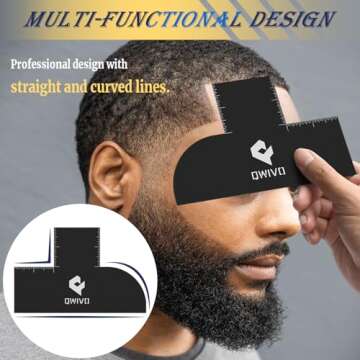 Qwivo Color Enhancement Barber Card - Reusable Hairline Maker Tool