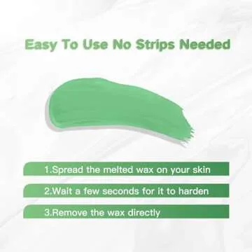 EARAYWAX Hard Wax Beads for Hair Removal, 1lb Brazilian Coarse Waxing for Full Arms, Armpit, Bikini, Eyebrow, Face, Legs, Sensitive Skin, At-Home Wax Melts for Women Men