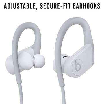 Powerbeats High-Performance Wireless Earbuds - H1 Chip, 15 Hours, Sweat Resistant, White