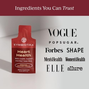 Cymbiotika Heart Health Supplement with CoQ10 & Red Yeast Rice