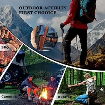 Dream Reach Feather Viking Boning Knife, 6 Inch Professional Viking Knife Meat Cleaver Full Tang Forged Kitchen Cooking Knife with Sheath Gift Box for Outdoor Camping Thanksgiving Christmas Gifts