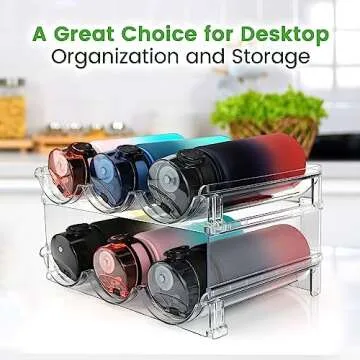 SPOSPO Water Bottle Organizer Premium Storage Solution