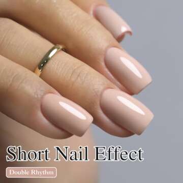 Double Rhythm 15ML Gel Nail Polish Pure Sheer Same Color Same Bottle Soak Off Gel Polish Art Manicur...