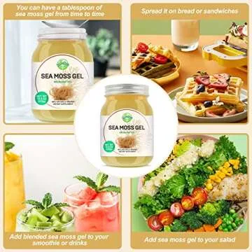 Organic Pineapple Sea Moss Gel for Health and Wellness
