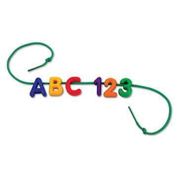 Learning Resources Uppercase Lacing Alphabet - 275 Pieces, Ages 3+, Preschool Learning Must Haves, T...