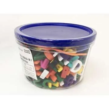 Learning Resources Uppercase Lacing Alphabet - 275 Pieces, Ages 3+, Preschool Learning Must Haves, Teacher and Home School Supplies, Alphabet String Letter for Kids, Back to School Supplies