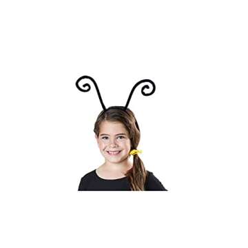 Yilistore Butterfly Antenna Headband, Ladybug Antenna Headband, Costume Hair Band for Halloween Parties (Black B)
