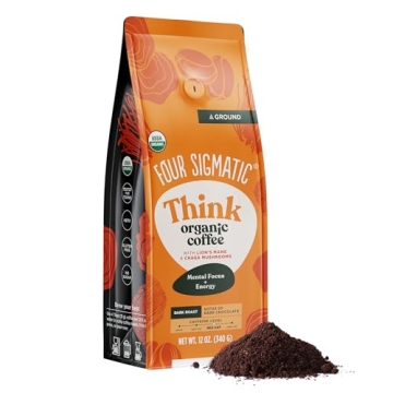Four Sigmatic Think Mushroom Coffee - Nootropic Blend for Focus & Immunity
