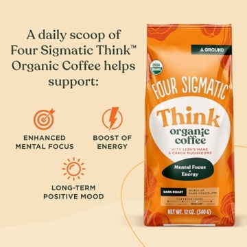 Four Sigmatic Think Mushroom Coffee - 12oz Organic Brew