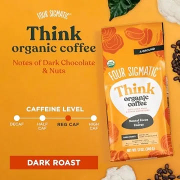 Four Sigmatic Think Mushroom Coffee - 12oz Organic Brew
