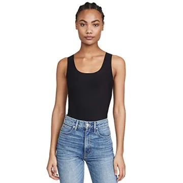 Commando Women's Butter Tank Bodysuit in Black for All-Day Comfort