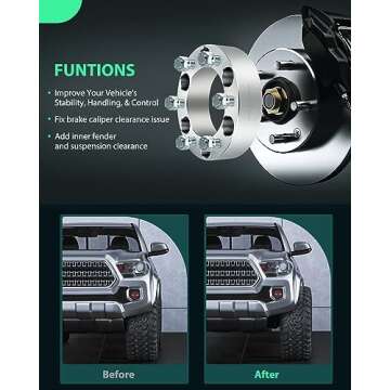 SCITOO 1" 6x5.5 Wheel Spacers for Silverado | Enhanced Stability